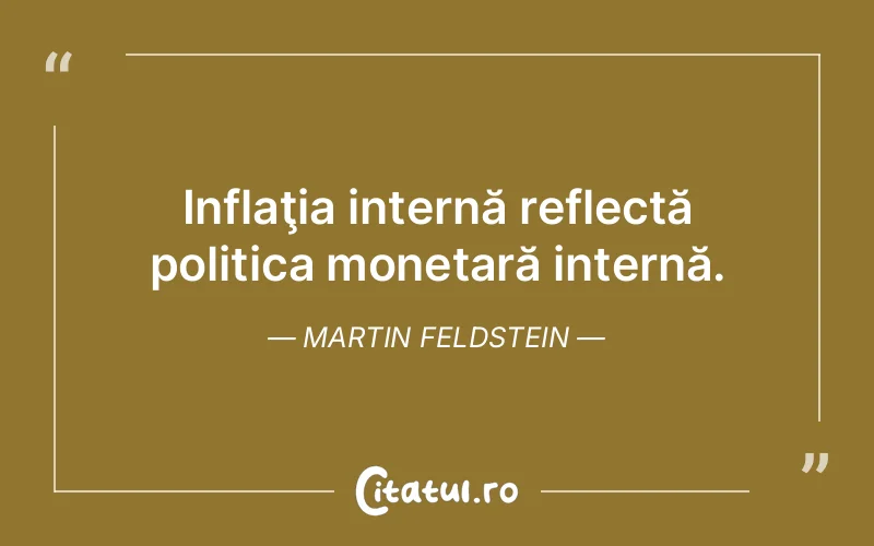 Citat Martin Feldstein - citate viata