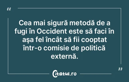 Când politicul se va ridica la nivelul ...