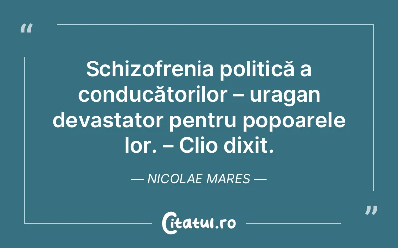 Citat Nicolae Mares - citate viata