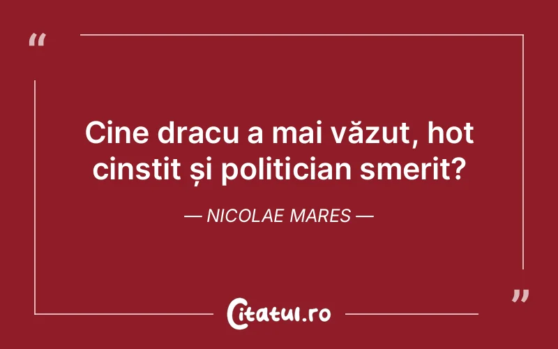 Citat Nicolae Mares - citate viata