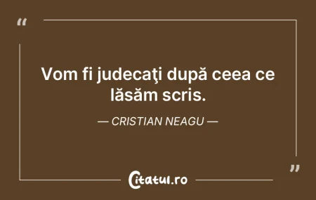 În cei care mai mult scriu decât cites... În cei care mai mult scriu decât cites...