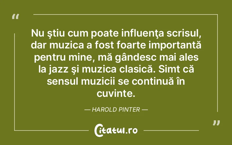 Citat Harold Pin - citate viata