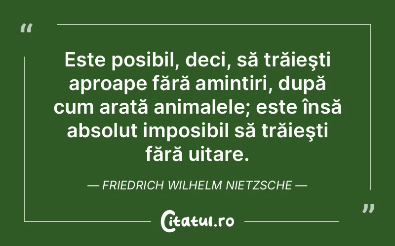 Citat Friedrich Wilhelm Nietzsche - citate viata