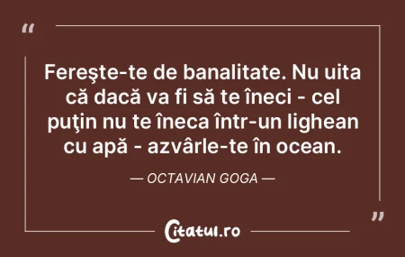 Vrei să priveşti cu dispreţ deliciul ...