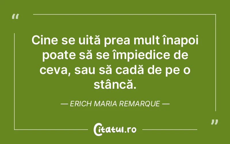 Citat Erich Maria Remarque - citate viata