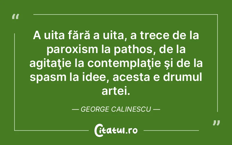 Citat George Calinescu - citate viata