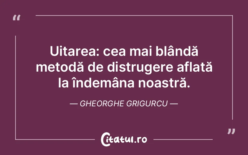 Citat Gheorghe Grigurcu - citate viata