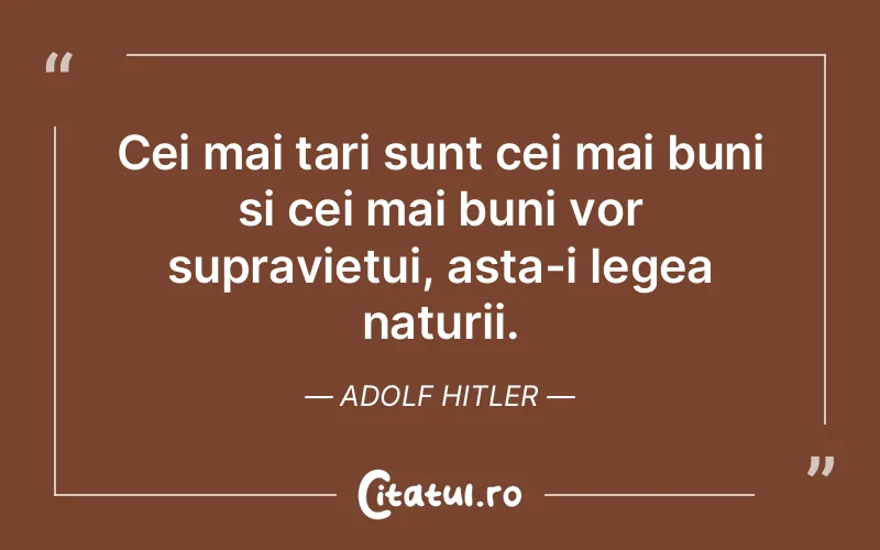Citat Adolf Hitler - citate viata