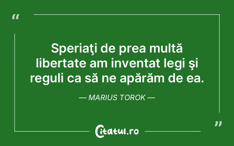Citat Marius Torok - citate viata