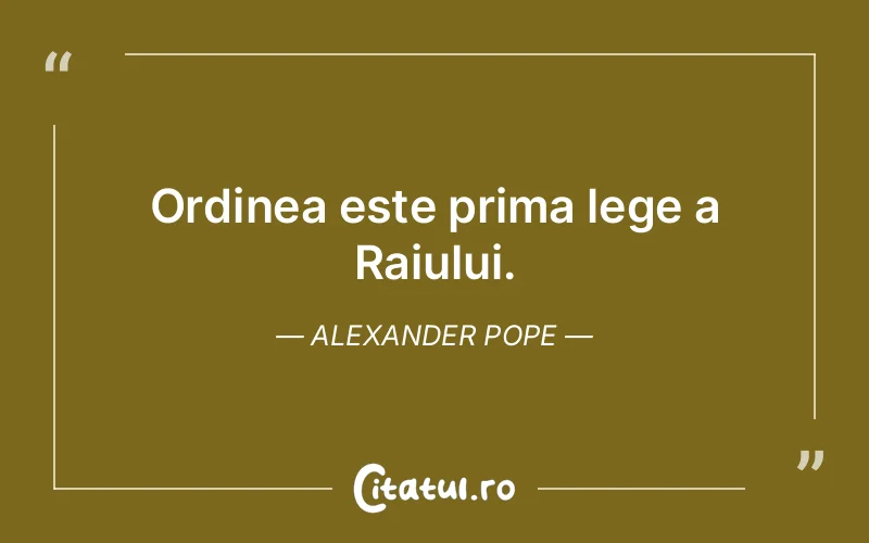 Citat Alexander Pope - citate viata