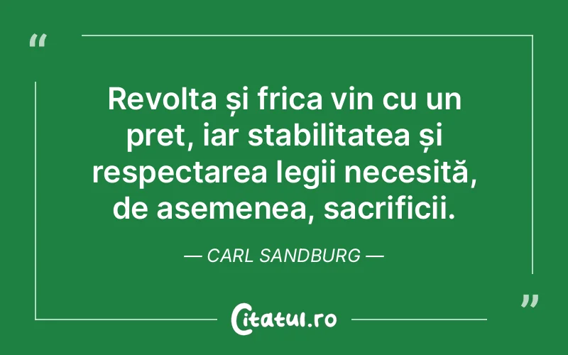 Citat Carl Sandburg - citate viata