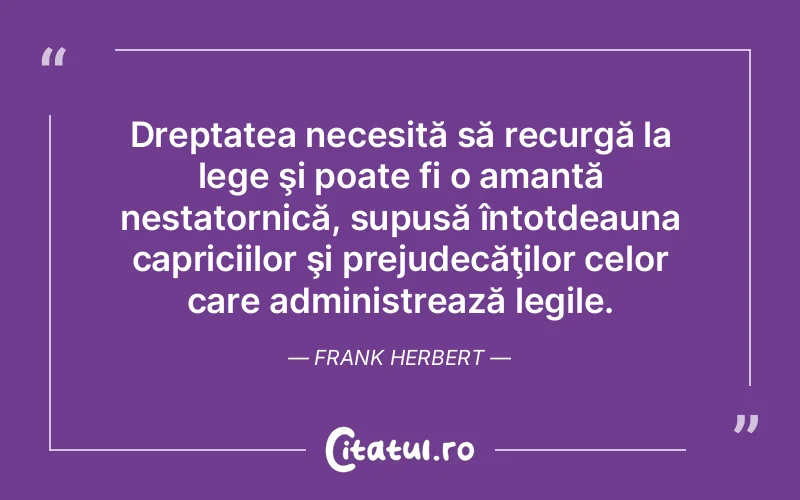 Citat Frank Herbert - citate viata