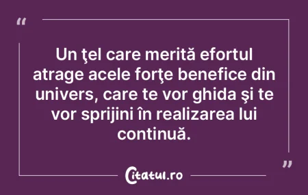 Ţelul trebuie să exprime un ideal. Ţelul trebuie să exprime un ideal.
