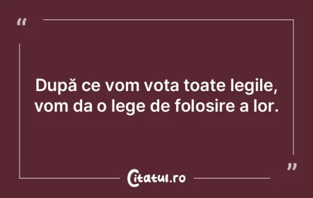 Una din legile tranziţiei spune că bun...