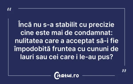 Îţi recunosc dreptul de a bate câmpii...