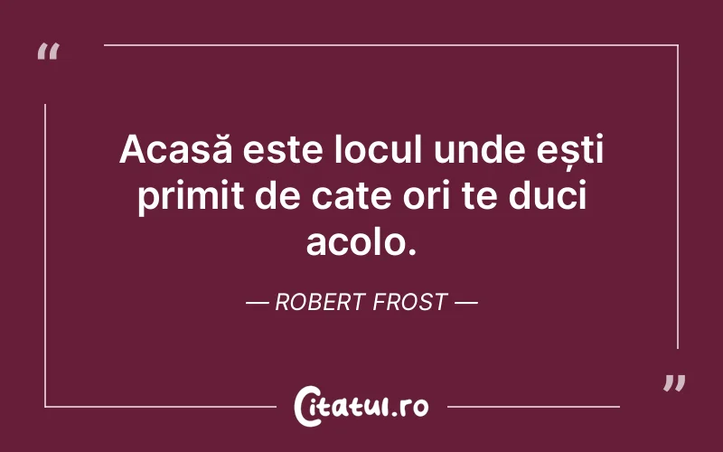 Citat Robert Frost - citate viata