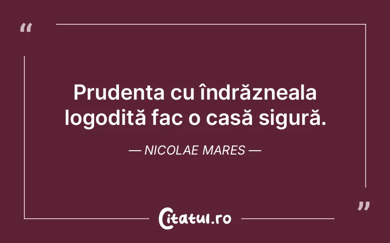 Citat Nicolae Mares - citate viata