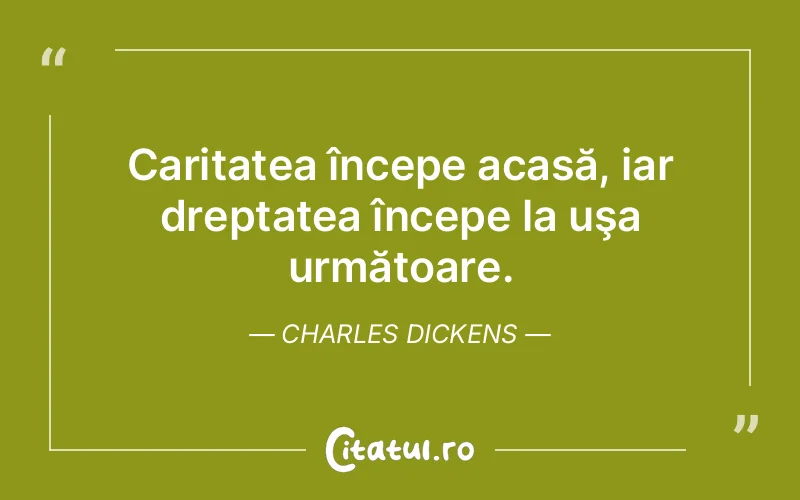 Citat Charles Dickens - citate viata