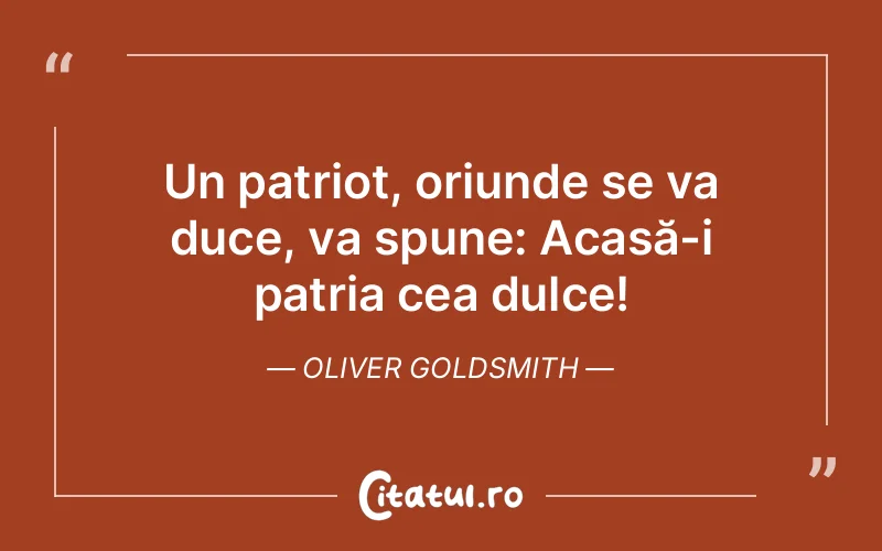 Citat Oliver Goldsmith - citate viata