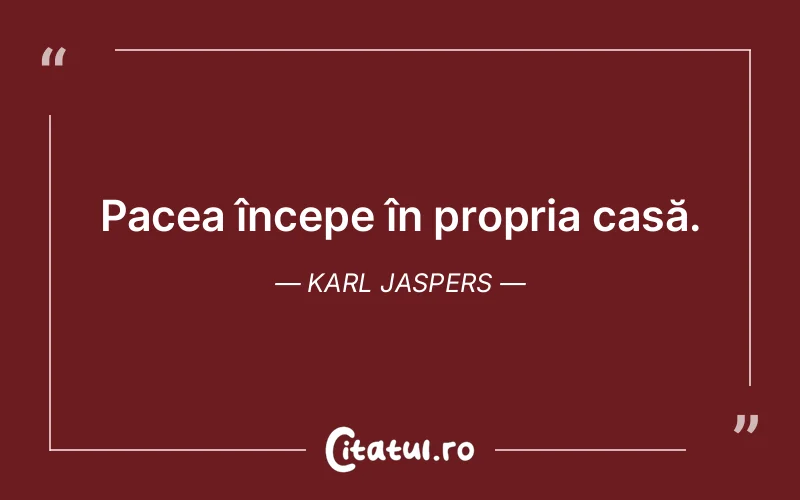 Citat Karl Jaspers - citate viata
