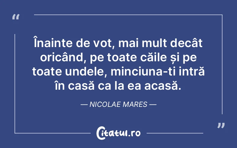 Citat Nicolae Mares - citate viata