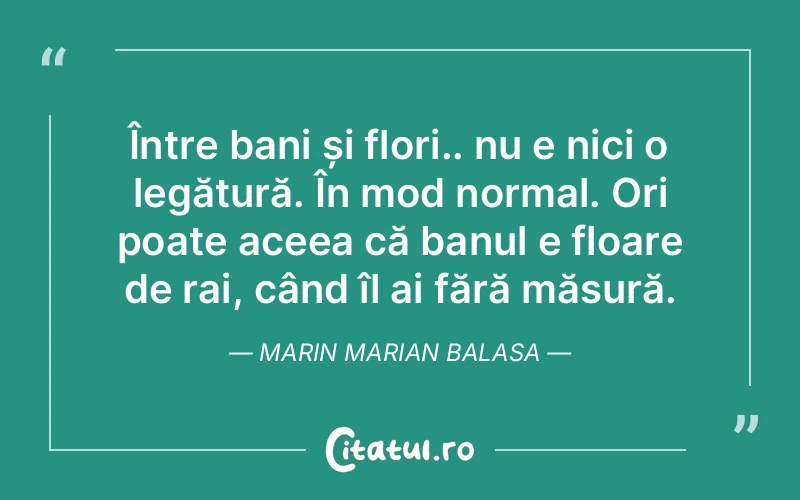 Citat Marin Marian Balasa - citate viata