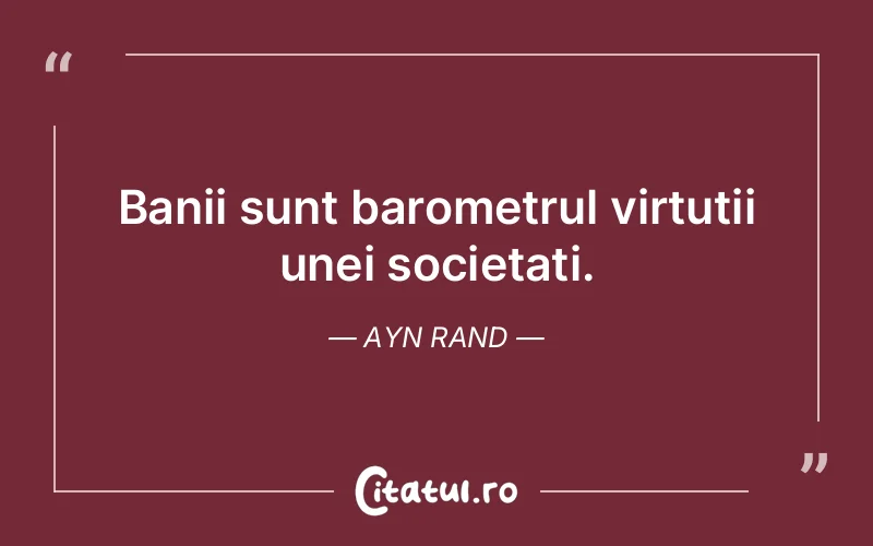 Citat Ayn Rand - citate viata