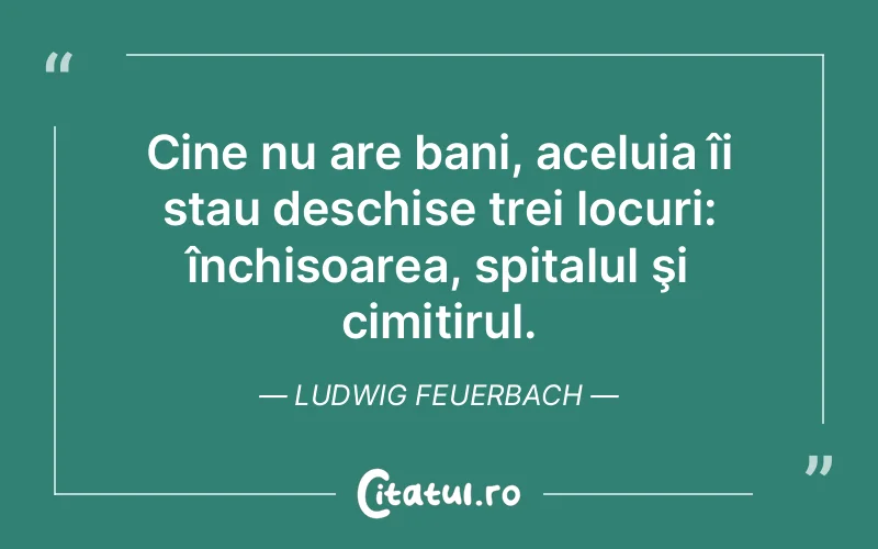 Citat Ludwig Feuerbach - citate viata