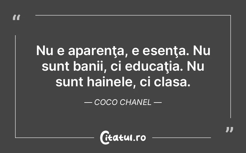 Citat Coco Chanel - citate viata