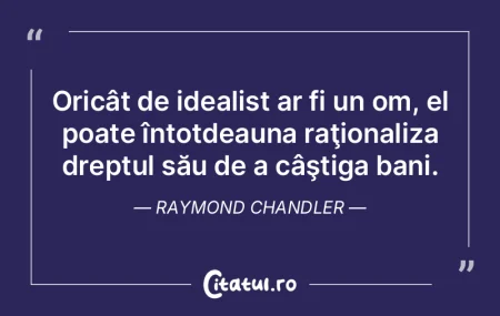 Educaţia e o chestie minunată. Dacă n...