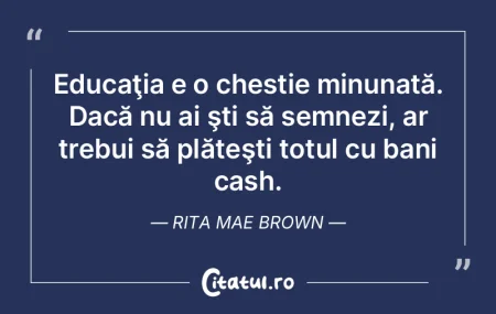 La modul general vorbind, am trecut prin...