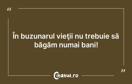 Banii sunt aidoma unui al şaselea simţ...