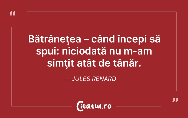 Citat Jules Renard - citate viata