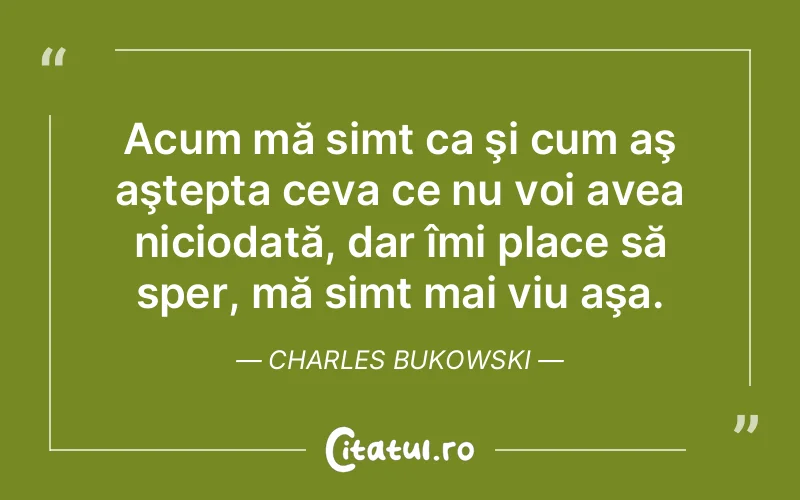 Citat Charles Bukowski - citate viata