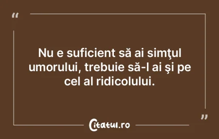 Simţul demnităţii şi independenţei ...