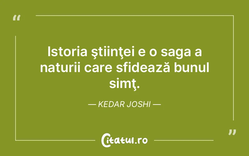 Citat Kedar Joshi - citate viata