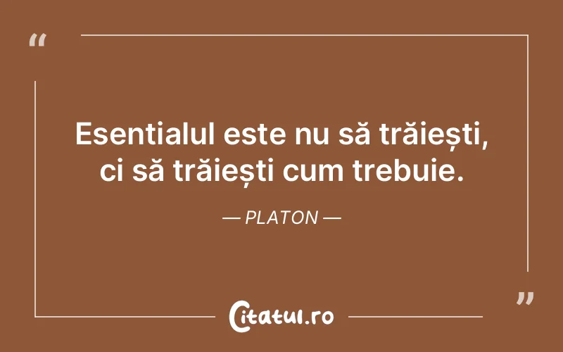 Citat Platon - citate viata