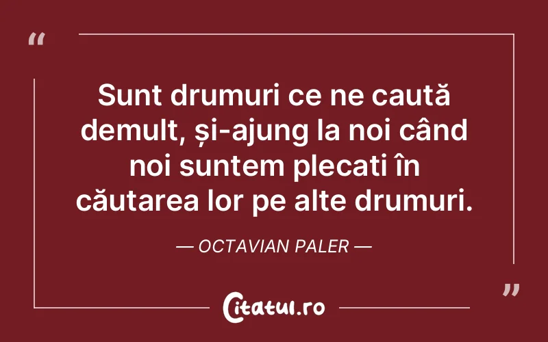 Citat Octavian Paler - citate viata