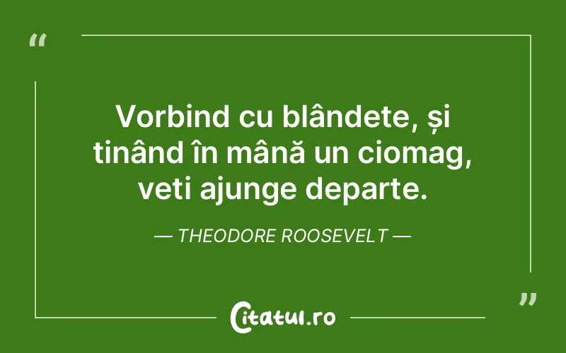 Citat Theodore Roosevelt - citate viata
