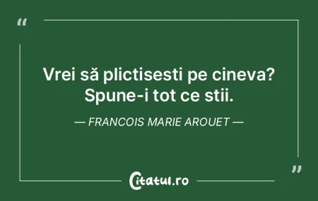 Trebuie să învățăm mereu, pentru a ...