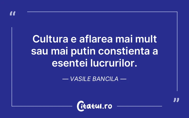Citat Vasile Bancila - citate viata