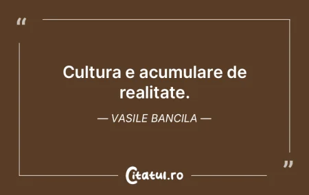 Cultura e doar îmbogățire și armoniz... Cultura e doar îmbogățire și armoniz...