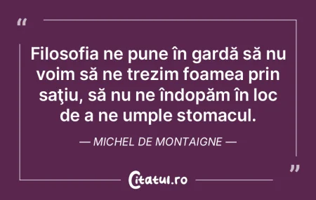 Filosofia, dacă n-are parte de norocul ...