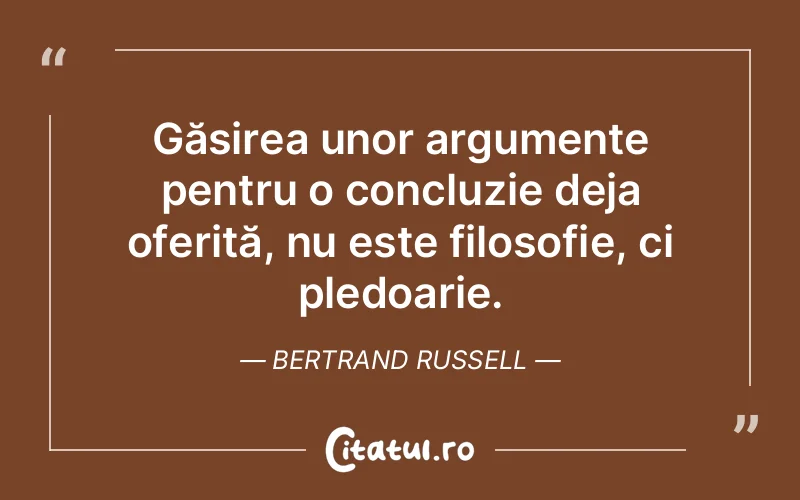 Citat Bertrand Russell - citate viata