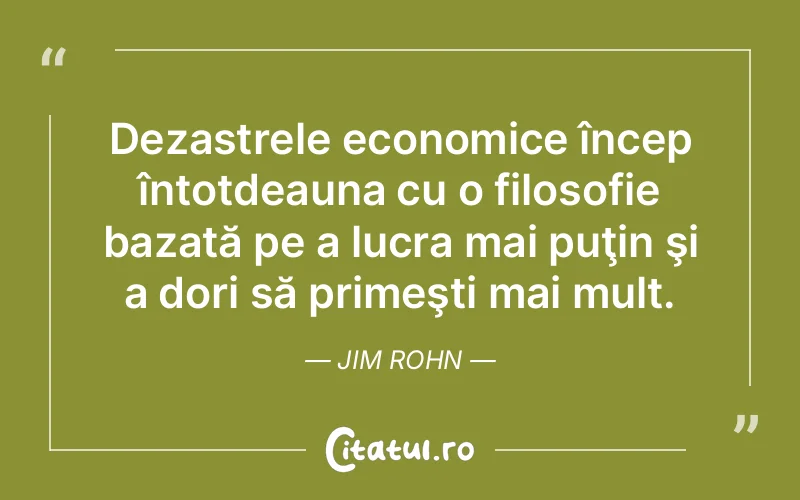 Citat Jim Rohn - citate viata
