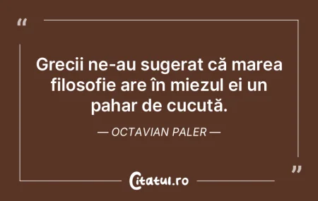 Filozofia lucrurilor complică întotdea... Filozofia lucrurilor complică întotdea...