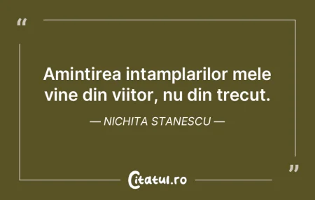 Trecutul este doar trecutul unui inceput...