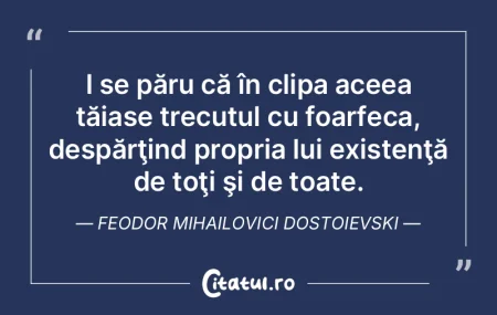 N-am niciun fel de simpatie pentru epoca...