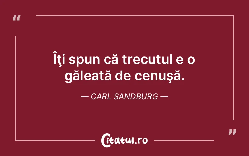 Citat Carl Sandburg - citate viata