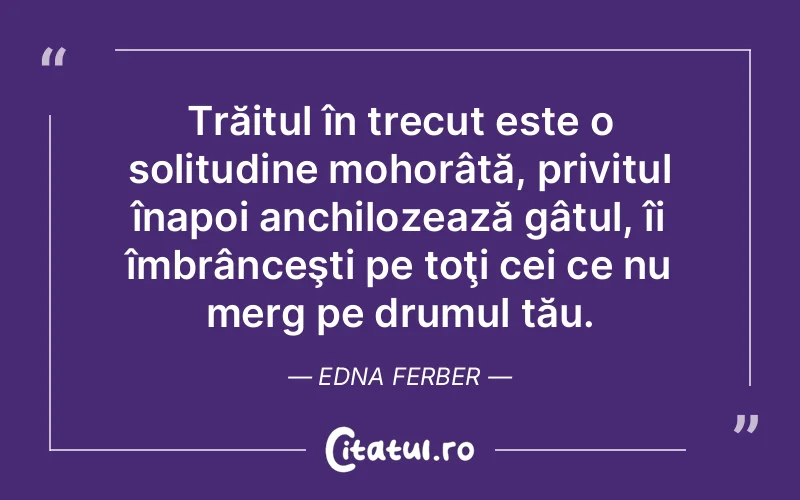 Citat Edna Ferber - citate viata